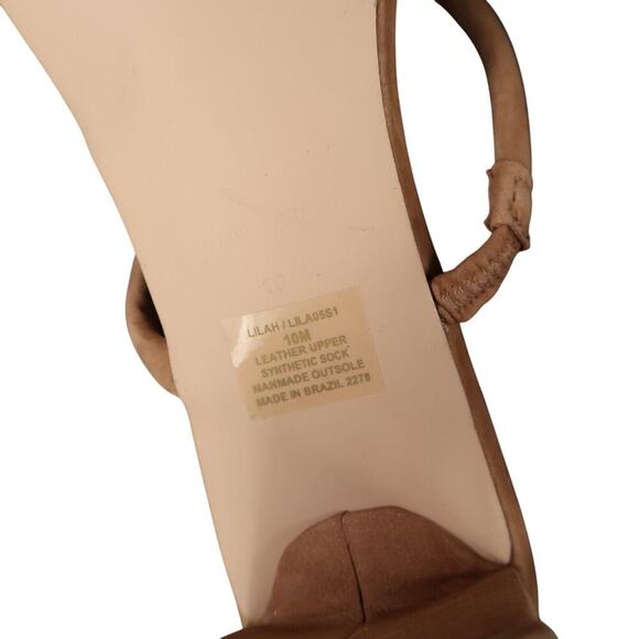 Steve Madden Shoes Womens 10 Sandal Mule Pumps Double Strap Leather Brown Lilah - Picture 11 of 12